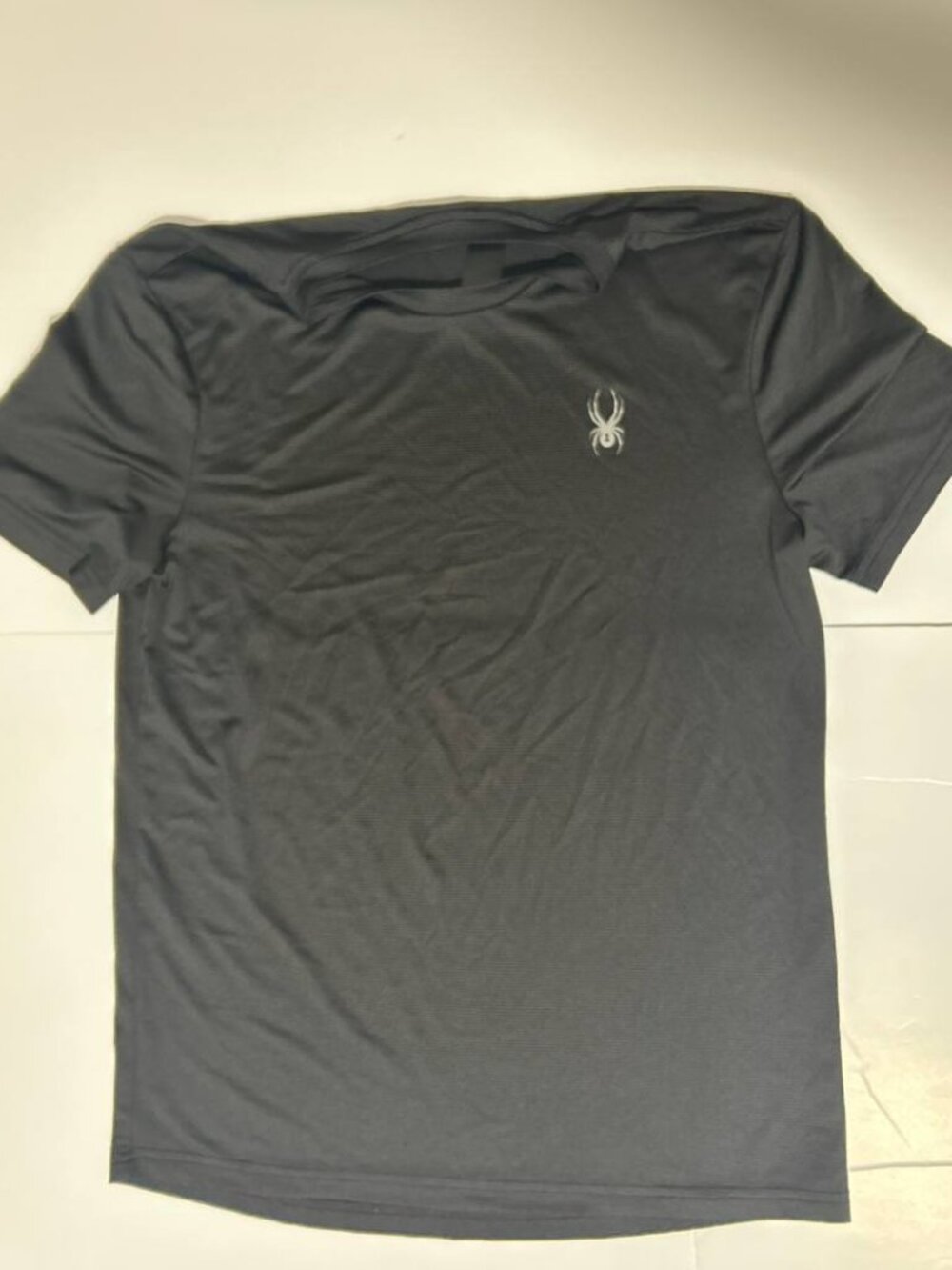 Spyder Active Sport ProWEB Athletic Tee Mens S Black Charcoal 🕷️⚡